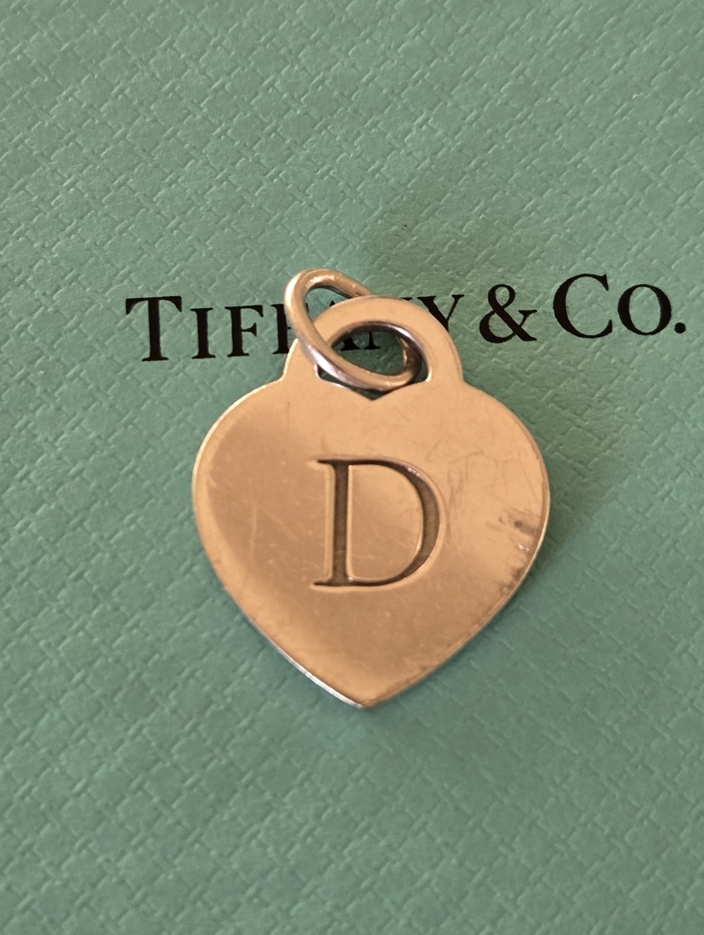 Tiffany & Co Letter D  Heart Charm